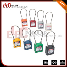 Elecpopular New Products 2017 Custom Brands Cable Shackle Long Body Safety Padlock CE ROHS OSHA CERTIFICATION